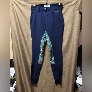 Buckwild Signature Mid-Waist Women's Riding Breech  Peacock Size XS